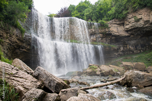 Beautiful view of waterfall in Ontario, Canada