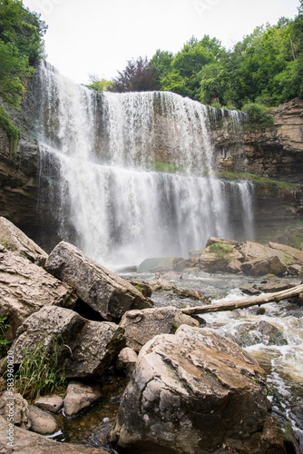 Beautiful view of waterfall in Ontario  Canada