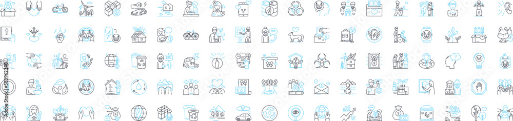 Ecological care vector line icons set. ecology, conservation, sustainability, environment, natural, organic, flora illustration outline concept symbols and signs Ecological care vector line icons set. ecology, conservation, sustainability, environment, natural, organic, flora illustration outline concept symbols and signs