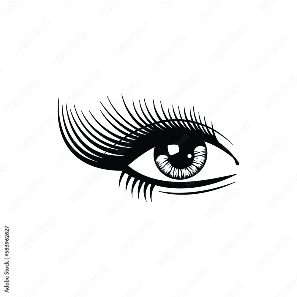 eyelashes logo icon design vector eyelashes logo icon design vector