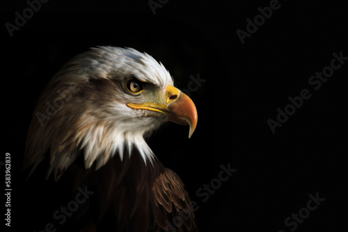 portrait of the eagle, Generative AI