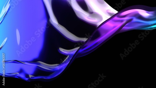 Wallpaper Mural Olas abstractas 3D Torontodigital.ca