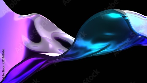 Fotografi Olas abstractas 3D