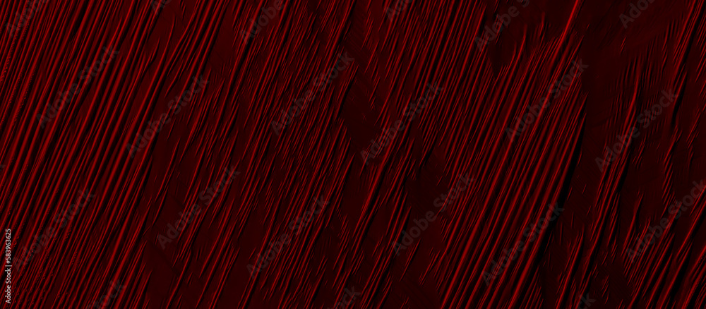 Crimson red abstract plastic foil background with 3d effect and bubbles