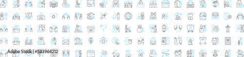 Charity vector line icons set. philanthropy, benevolence, donation, helping, compassion, kindness, kindness illustration outline concept symbols and signs