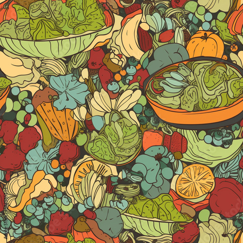 seamless floral pattern © PERKINESS