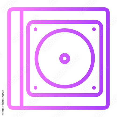 compact disc gradient icon