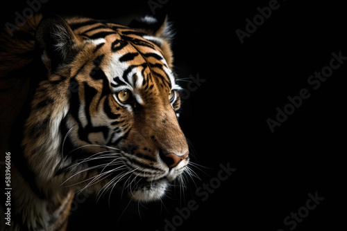 portrait of a tiger, Generative AI