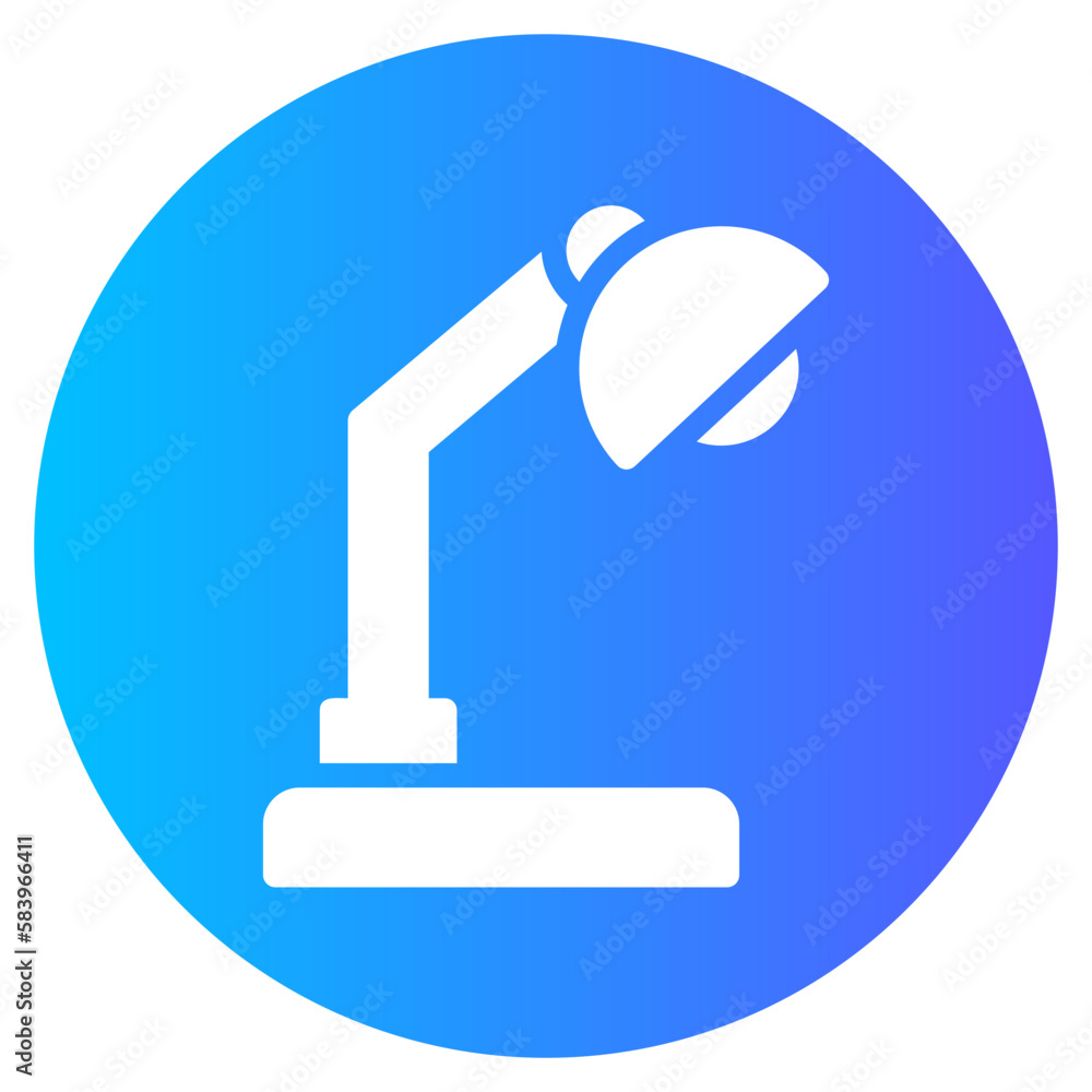 desk lamp gradient icon desk lamp gradient icon