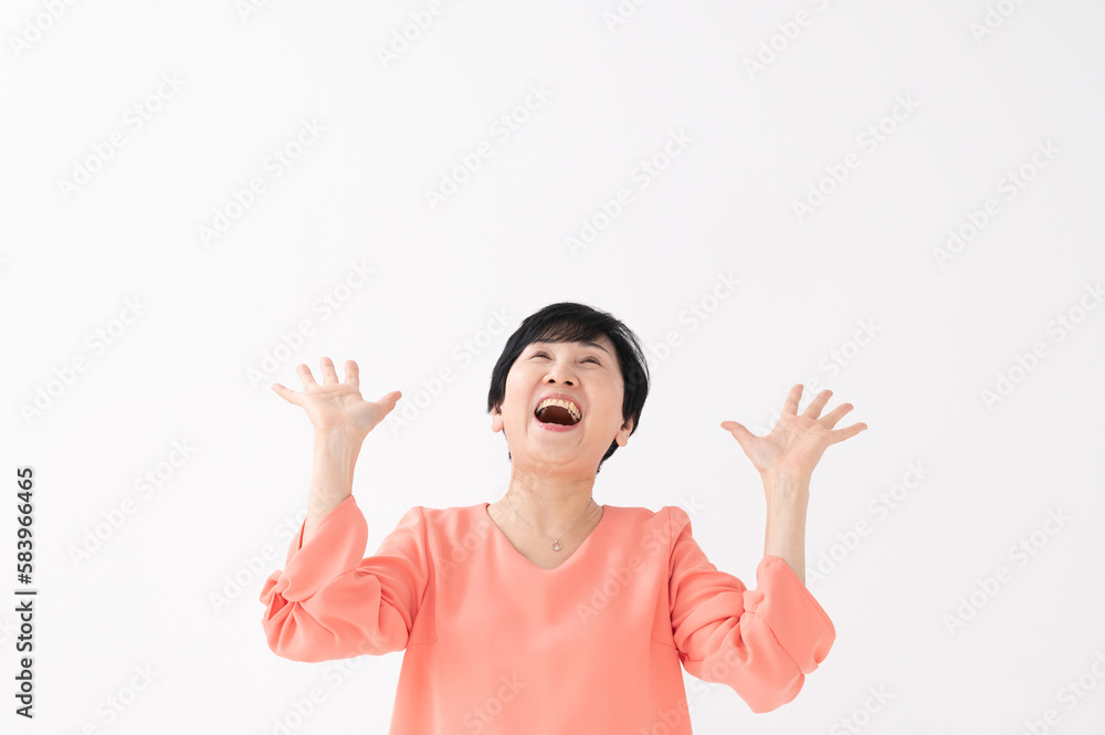 驚く女性 びっくり 驚く女性 びっくり