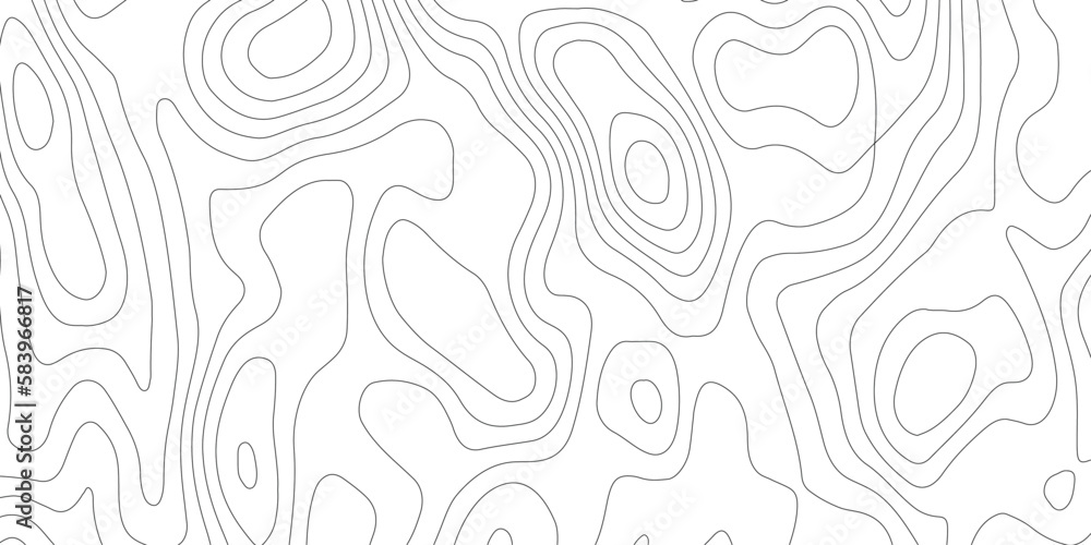 Topographic map background geographic line map with elevation assignments. Modern design with White background with topographic wavy pattern design.paper texture Imitation of a geographical map shades