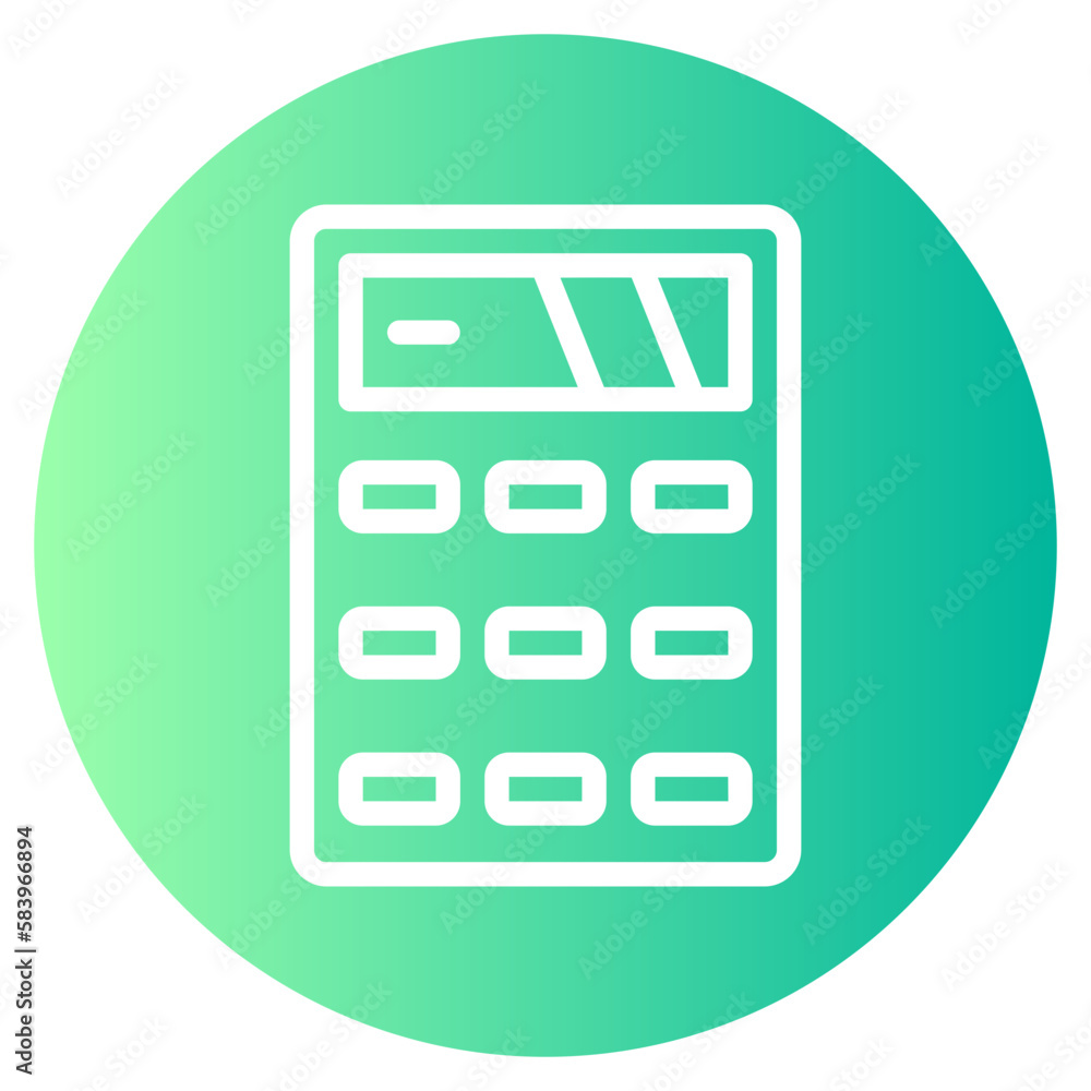 calculator gradient icon calculator gradient icon