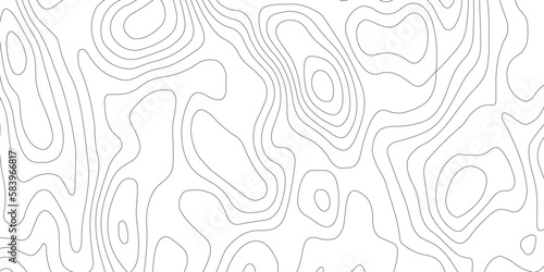 Topographic map background geographic line map with elevation assignments. Modern design with White background with topographic wavy pattern design.paper texture Imitation of a geographical map shades