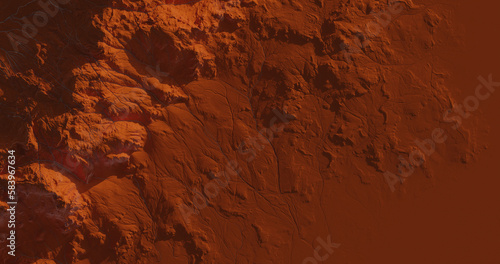 3d renders - mountains - landscapes - TOP view