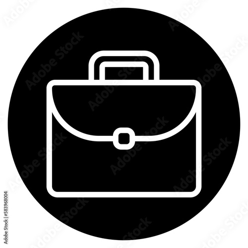 briefcase glyph icon