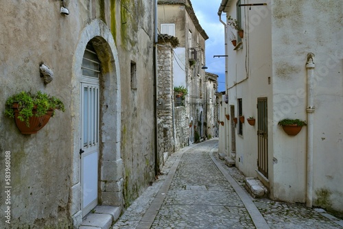 Fototapeta Naklejka Na Ścianę i Meble -  The Italian village of Montesarchio.