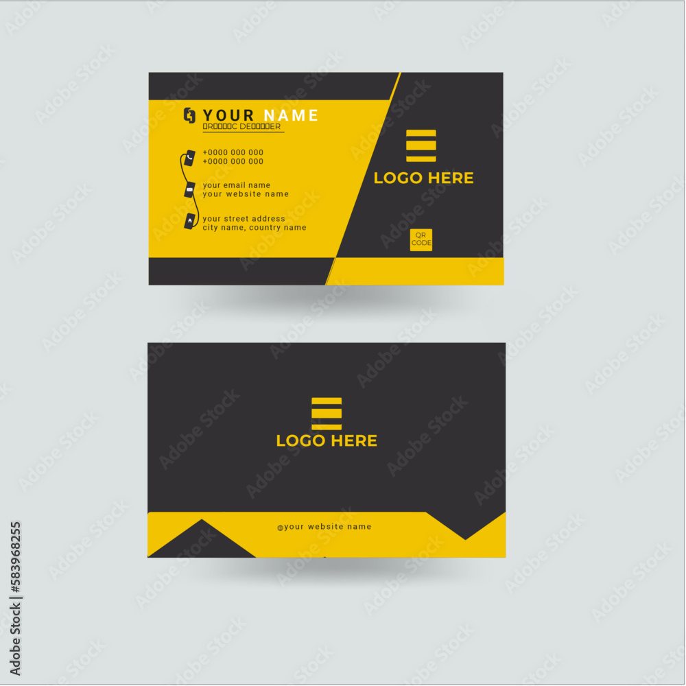 creative business card template. design with front and back presentation. creative business card template. design with front and back presentation.