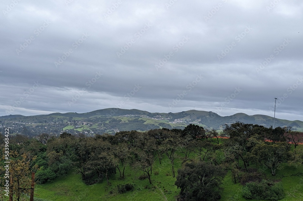Obraz premium landscape of the mountains from Las Trampas Regional Wilderness Park