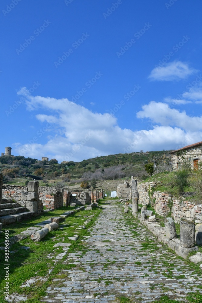 The historic city of Velia, Italy.