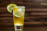 Lemoniada z cytryną i lodem. Ilustracja wygenerowana przy użyciu AI