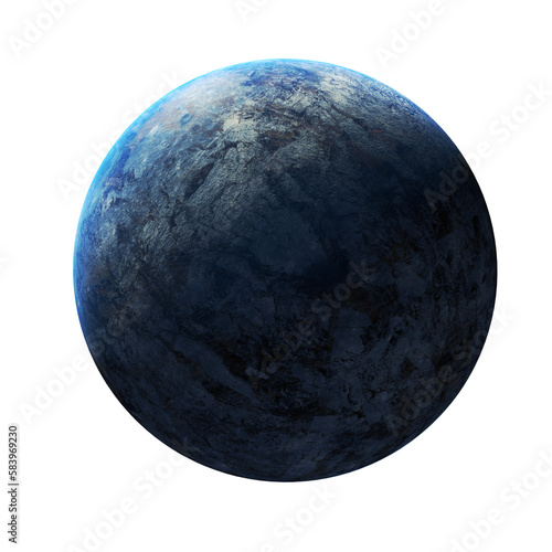 3D renders - Planets & asteroids - isolated PNG images