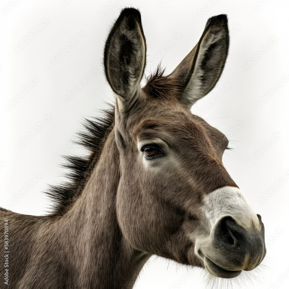 close up of a donkey