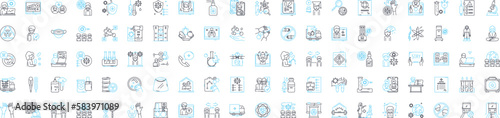 Bacteria and viruses vector line icons set. Bacteria, Viruses, Microbes, Pathogens, Antibiotic, Antimicrobial, Antiviral illustration outline concept symbols and signs