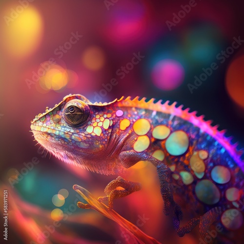 chameleon created with generative ai