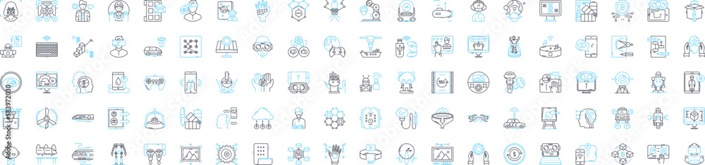 Smart factories vector line icons set. Smart, Factories, Industry, Automation, Internet, Robotics, Connected illustration outline concept symbols and signs Smart factories vector line icons set. Smart, Factories, Industry, Automation, Internet, Robotics, Connected illustration outline concept symbols and signs