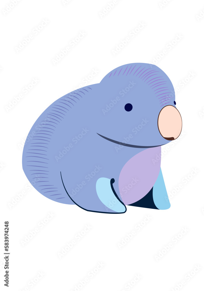 Fototapeta premium Vector cute and fantastic animal character wall arts
