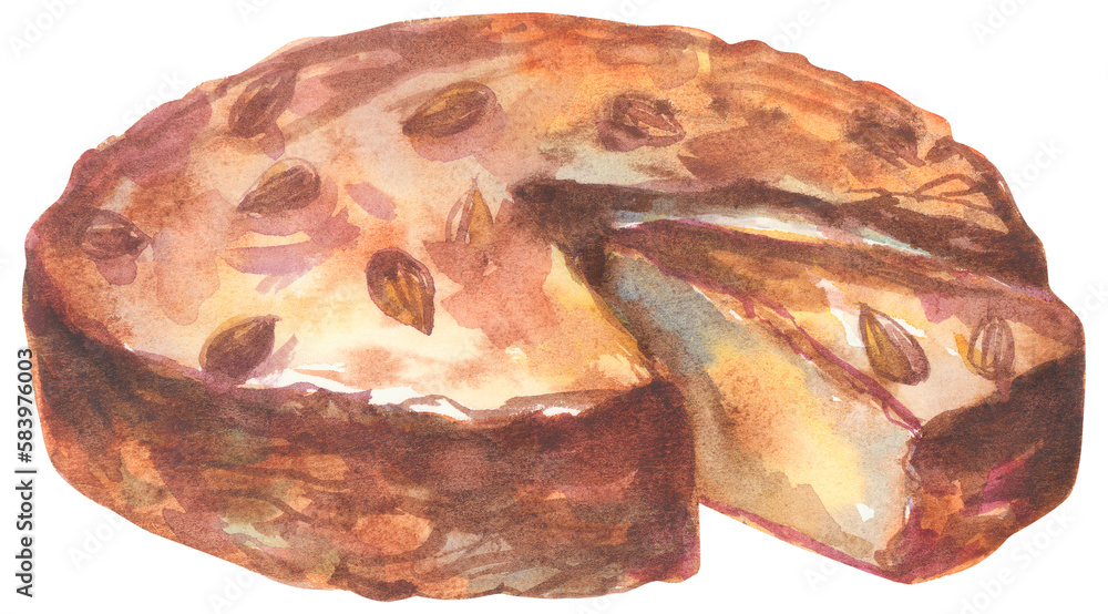 Tea Cake food illustration Tea Cake food illustration