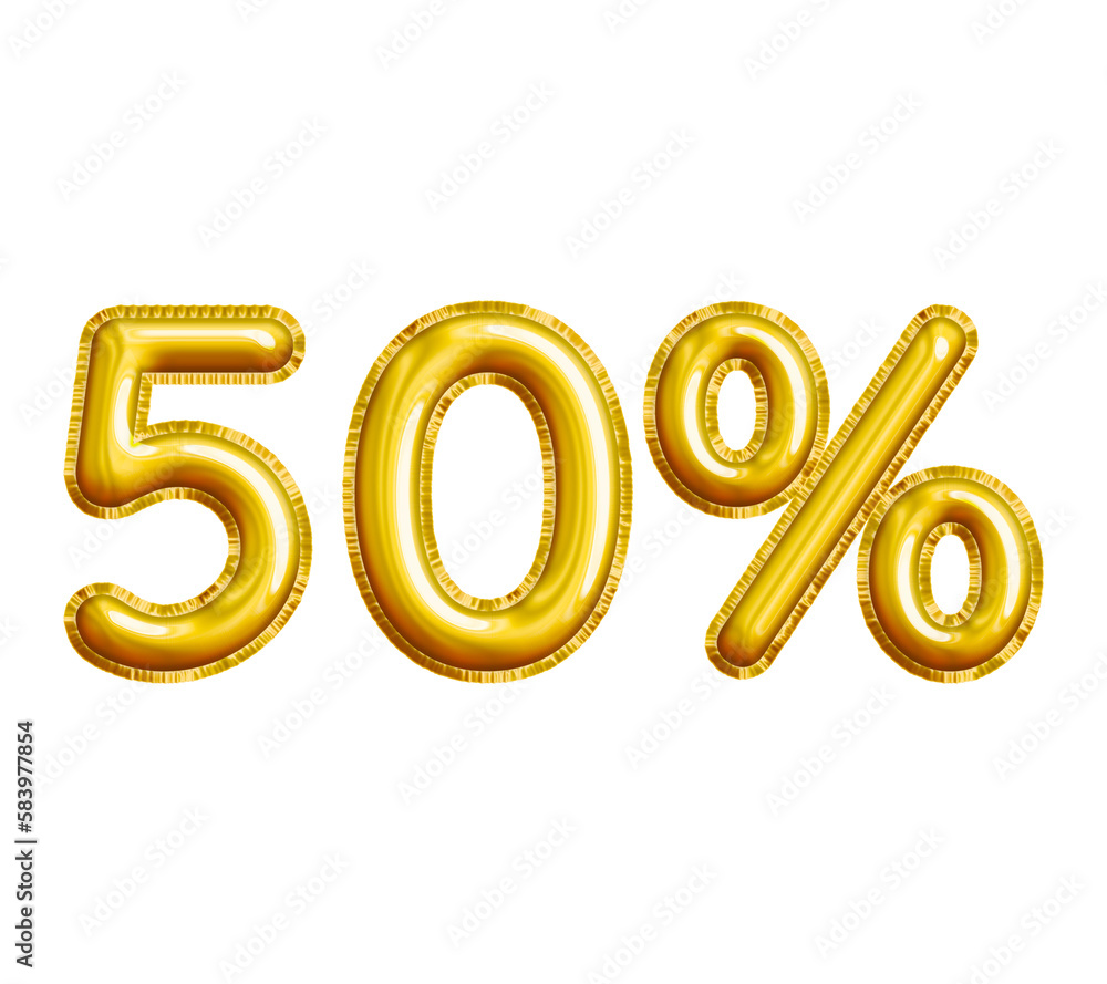 50% or Fifty Percent 3D Gold Balloon. You can use this asset for your content Marketing like as Promotion, Advertisement, Ads, Banner, Flyer, Discount Card and anymore. 50% or Fifty Percent 3D Gold Balloon. You can use this asset for your content Marketing like as Promotion, Advertisement, Ads, Banner, Flyer, Discount Card and anymore.