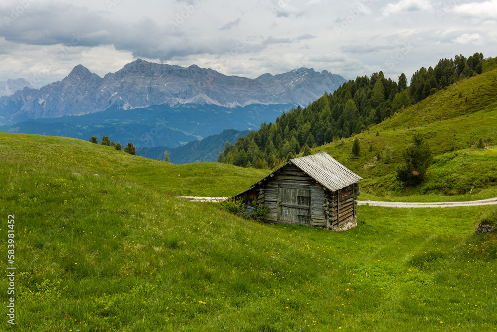 mountain hut in the alps mountain hut in the alps