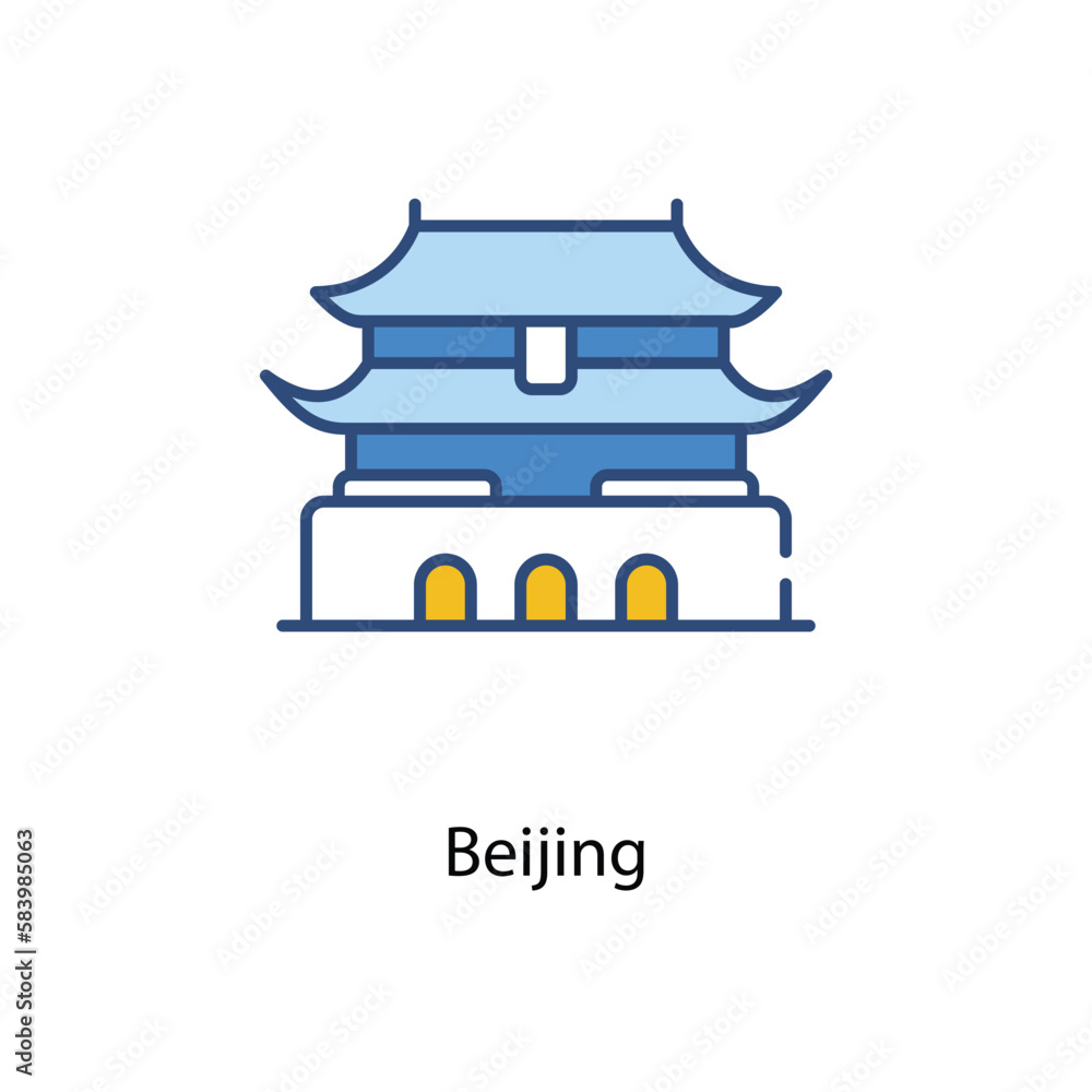 Beijing icon. Suitable for Web Page, Mobile App, UI, UX and GUI design ...