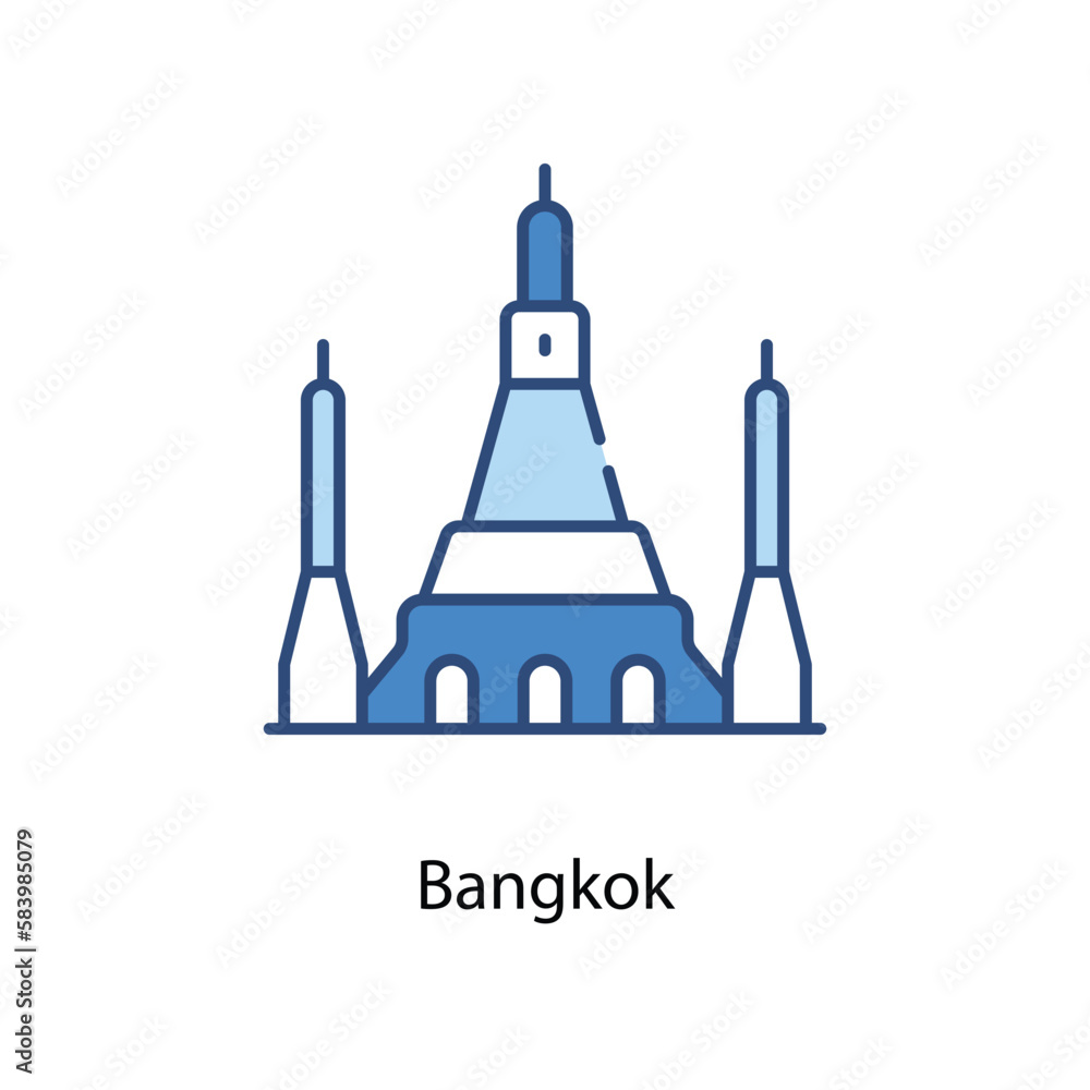 Bangkok icon. Suitable for Web Page, Mobile App, UI, UX and GUI design. Bangkok icon. Suitable for Web Page, Mobile App, UI, UX and GUI design.