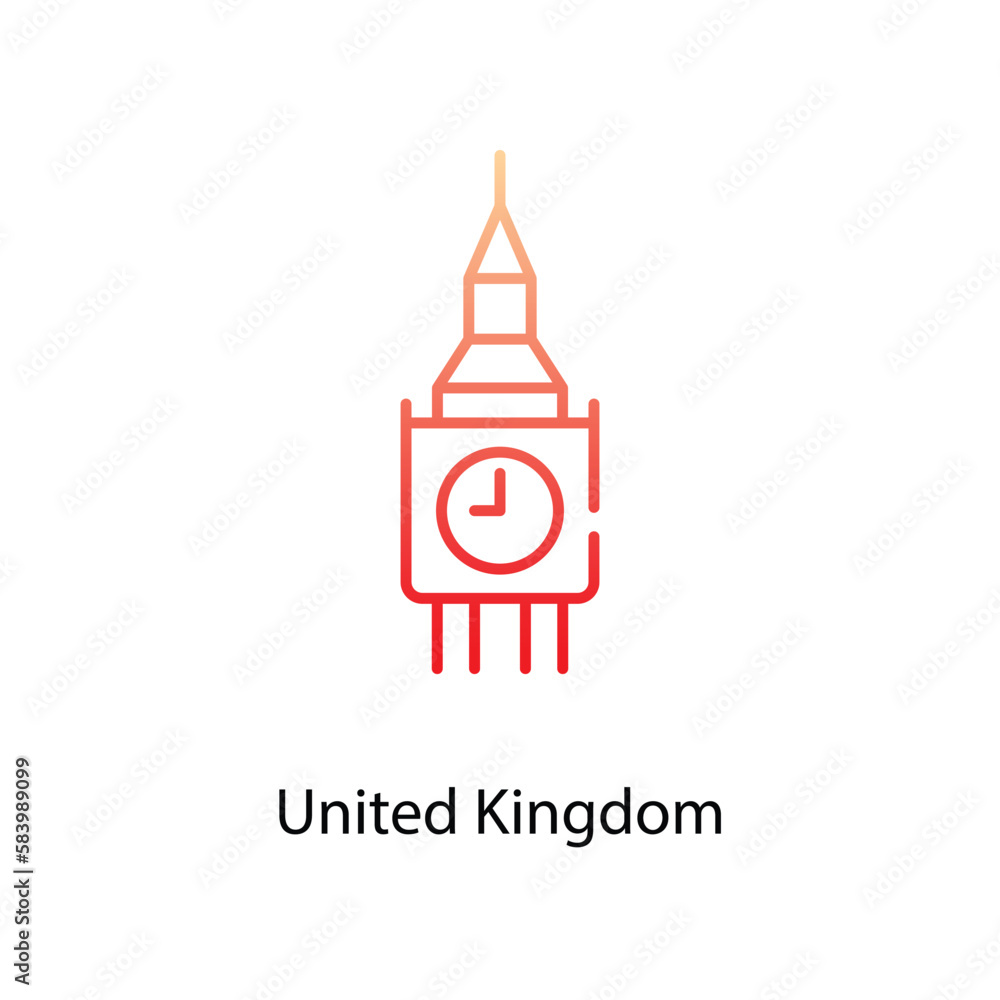United Kingdom icon. Suitable for Web Page, Mobile App, UI, UX and GUI design.