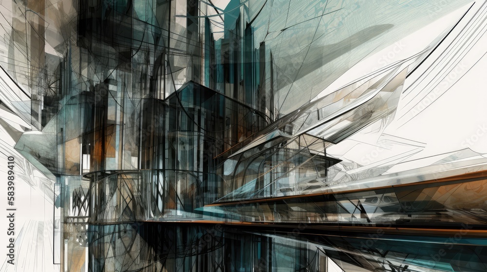 The Spirit of Architecture: Translating Structural Designs into High-Detailed Abstract Art - Generative AI