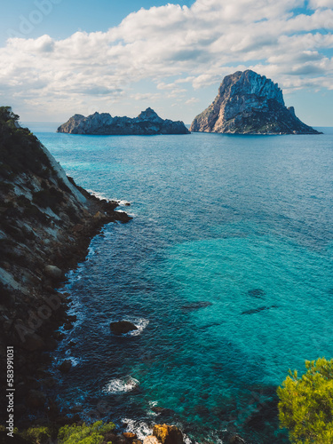 Es Vedra Island , view from Cala d, Hort , Ibiza photo