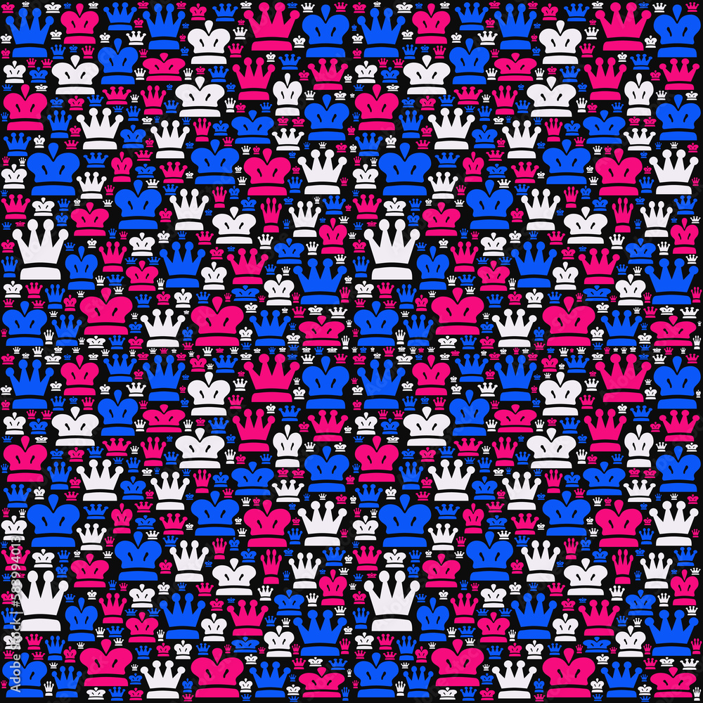 Seamless crown pattern Seamless crown pattern
