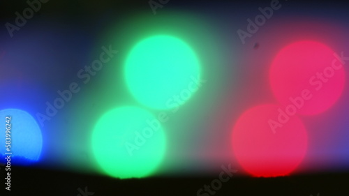 multi-colored lanterns, flashes of all colors of the rainbow