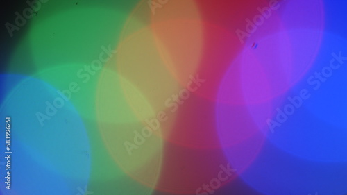 multi-colored lanterns, flashes of all colors of the rainbow