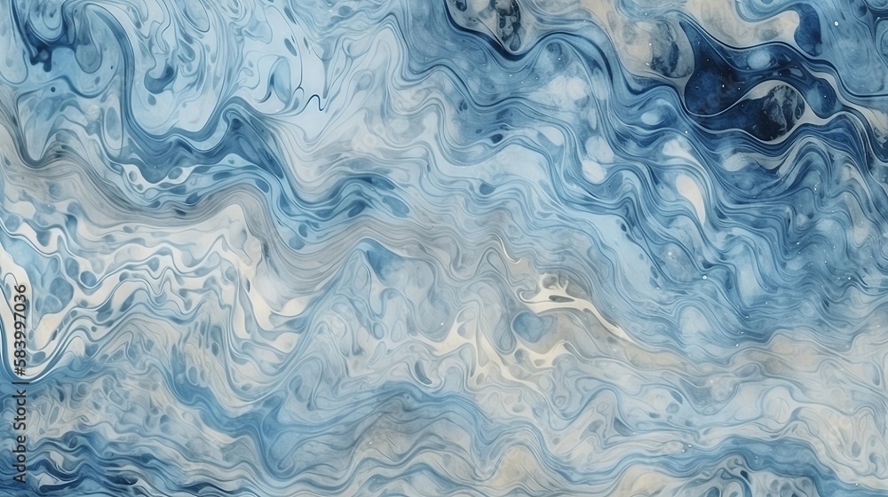 blue wave, marble