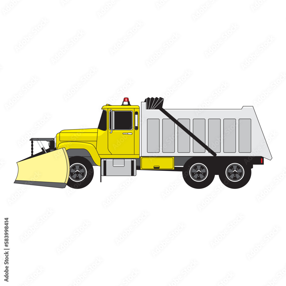 Snowplow truck icon, vector illustration design. Winter collection in EPS10