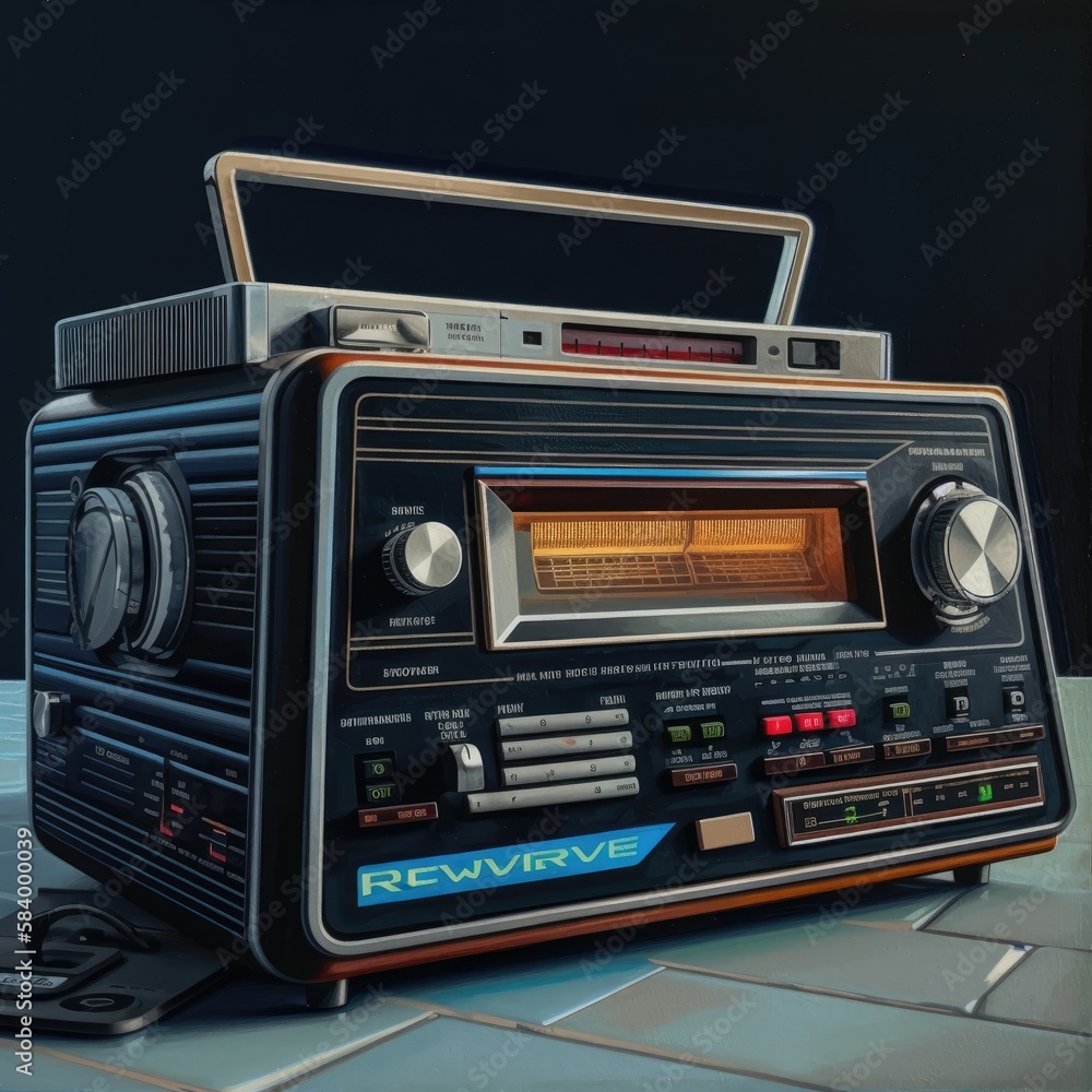Fototapeta premium vintage radio isolated 