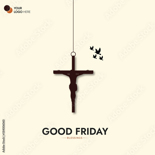 Good Friday peace of holy week social media post	