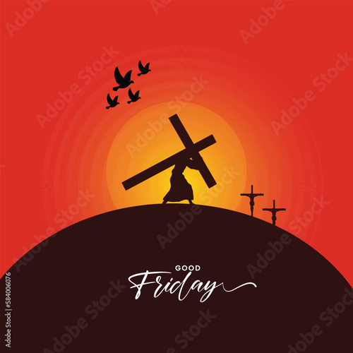 Good Friday peace of holy week social media post	