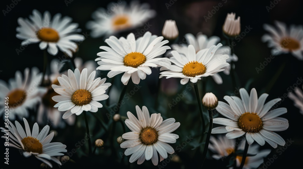 Obraz premium white flowers, generative AI
