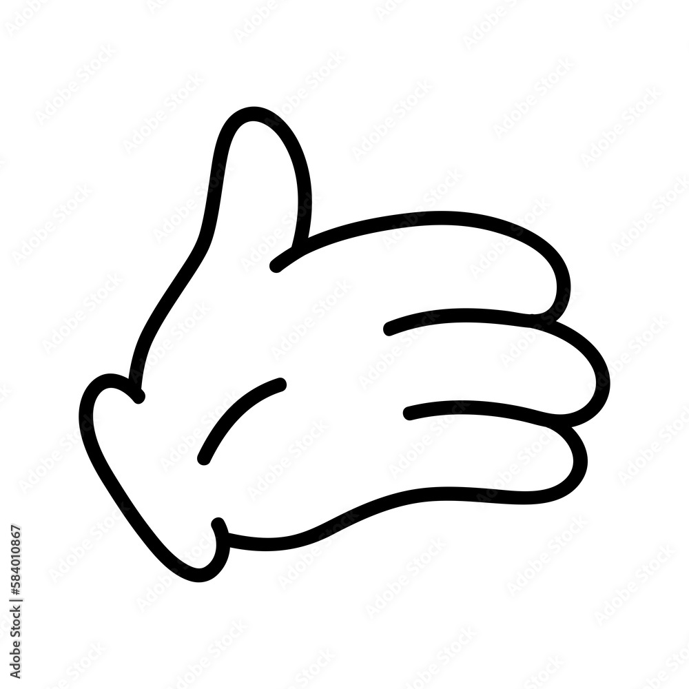 Limb for creator of cartoon retro mascot, logo and branding. Monochrome elements of a hand in gloves. Vintage style 30s, 40s, 50s old animation. Clipart is isolated on a white background Limb for creator of cartoon retro mascot, logo and branding. Monochrome elements of a hand in gloves. Vintage style 30s, 40s, 50s old animation. Clipart is isolated on a white background