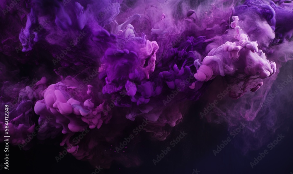 a purple and pink substance is floating in the air and it looks like smoke. generative ai a purple and pink substance is floating in the air and it looks like smoke. generative ai