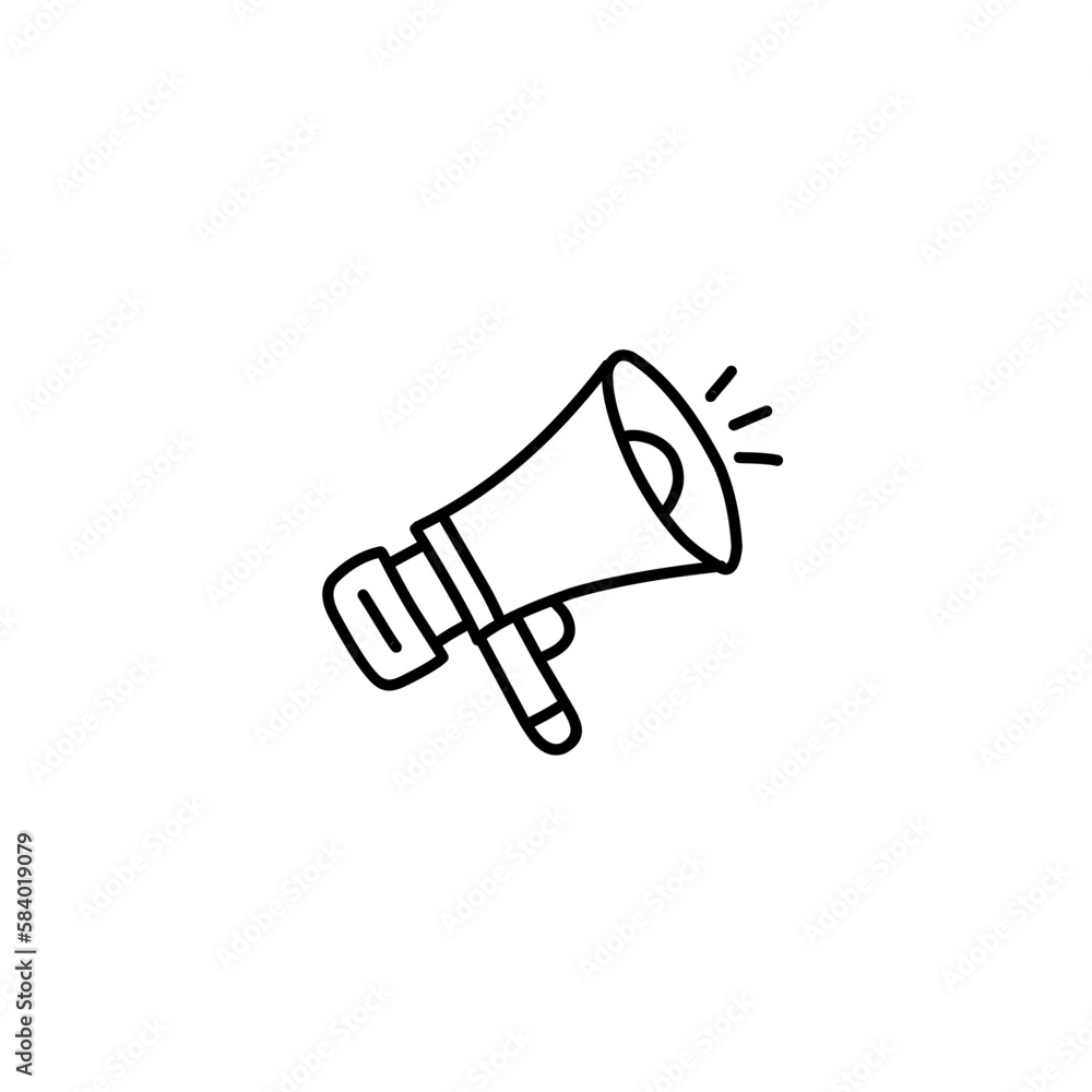 Megaphone line icon Megaphone line icon